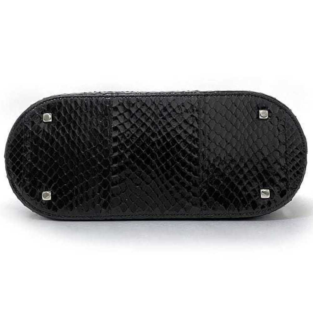 Salvatore Ferragamo Handbag Python Leather Black - image 4